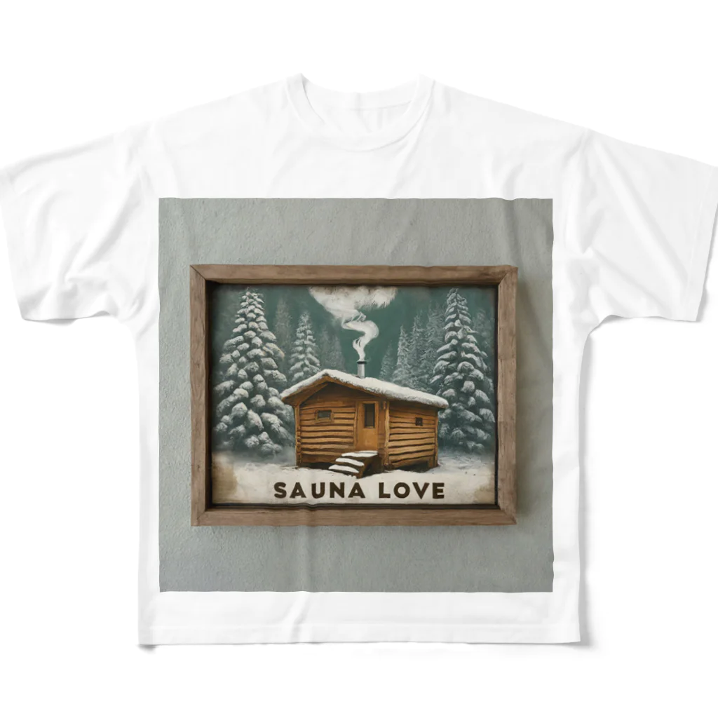 さう～なのsauna love フルグラフィックTシャツ