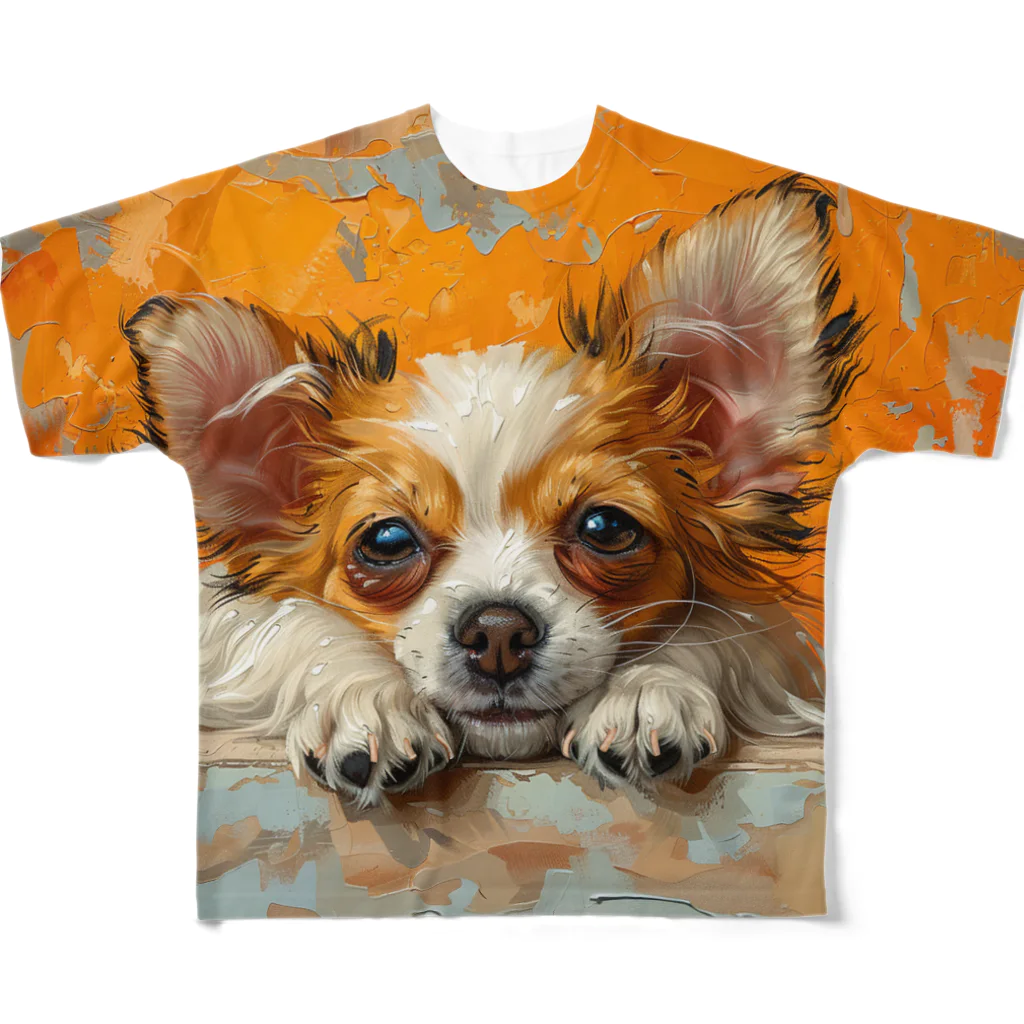 AQUAMETAVERSEの可愛いワンコ Marsa 106 All-Over Print T-Shirt