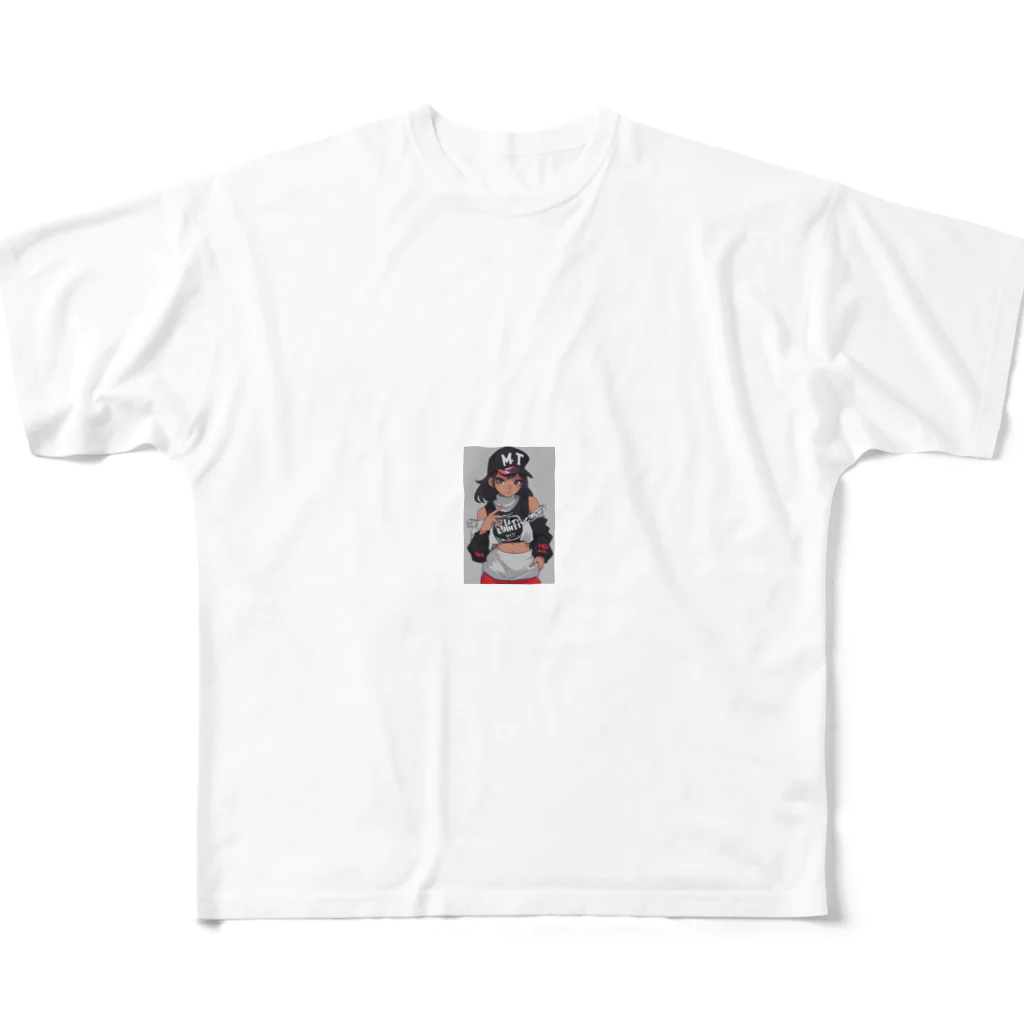 RYU_RYUのhip-hop レディース All-Over Print T-Shirt