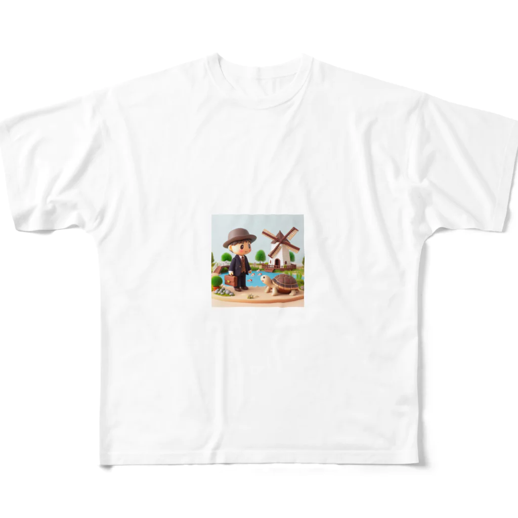 kumama07のリクガメ君と僕 All-Over Print T-Shirt