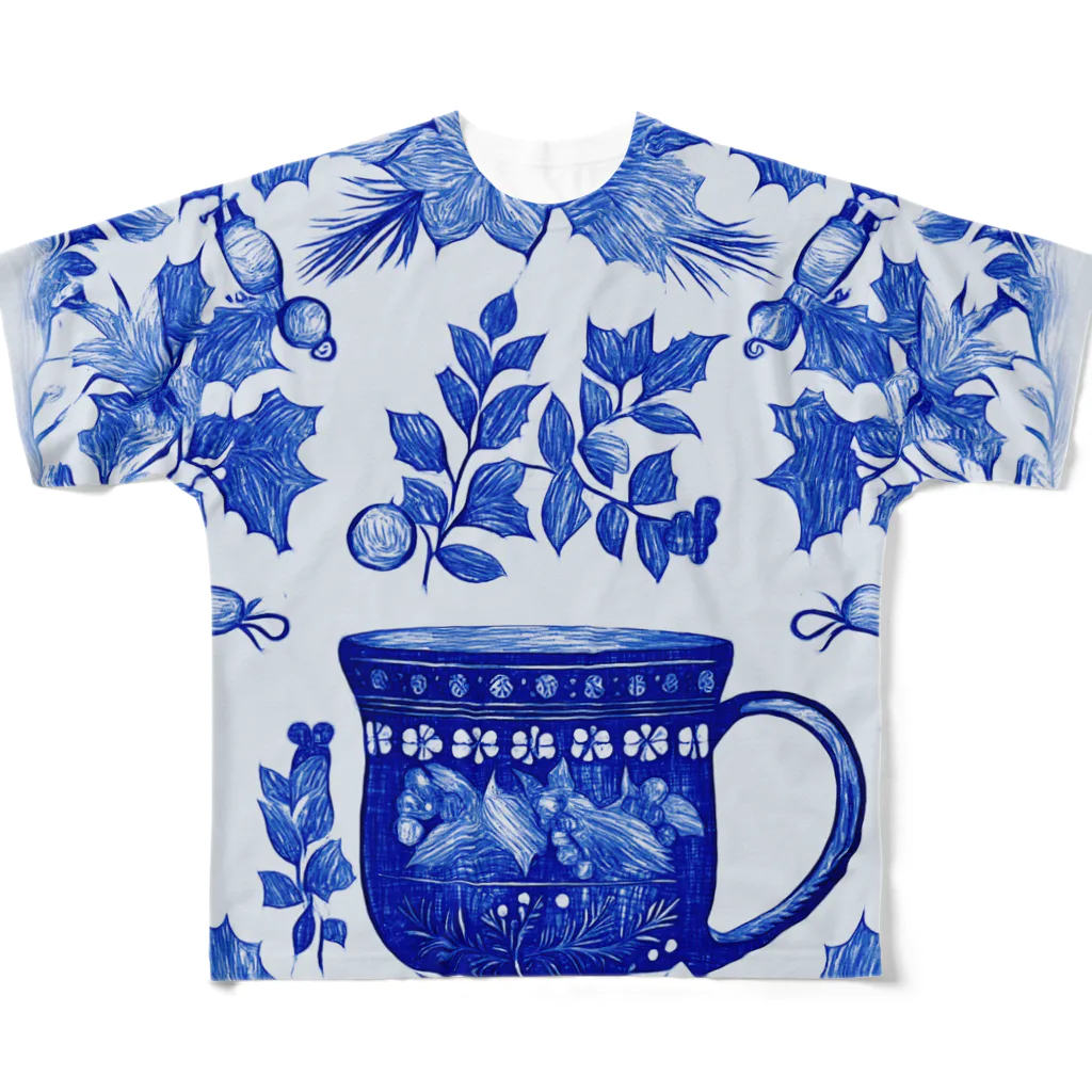 (っ◔◡◔)っ ♥ Le Petit Trésor ♥の花の詩カップ(The Flower Poetry Cup) All-Over Print T-Shirt