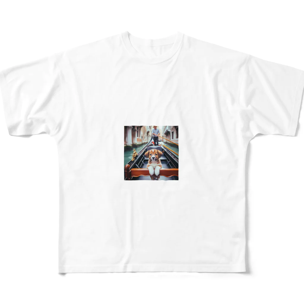 パパネコのゴンドラワンチャン All-Over Print T-Shirt