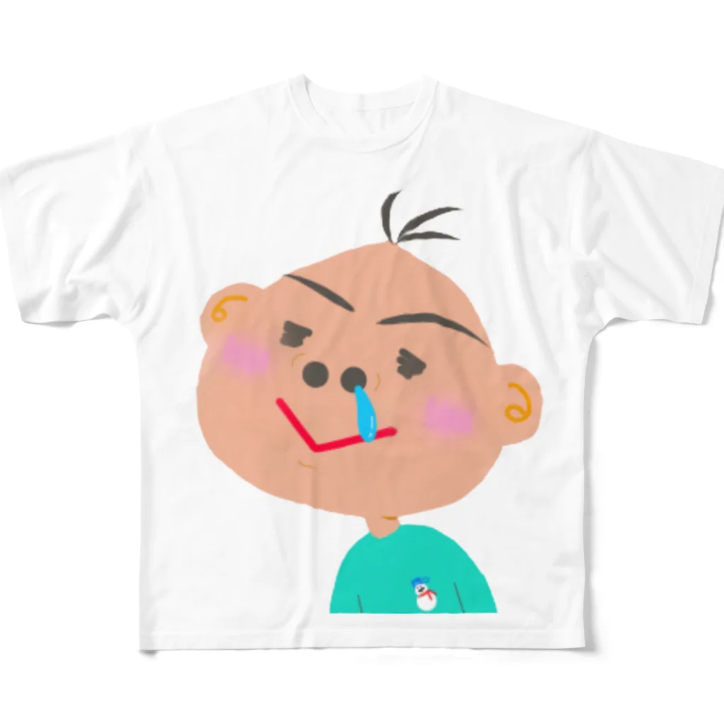 ザ☆めんまのお店の笑太郎（えみたろう） All-Over Print T-Shirt