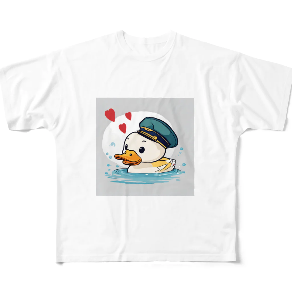 ザ☆めんまのお店のゆっくり進行☆あひる隊長！ All-Over Print T-Shirt