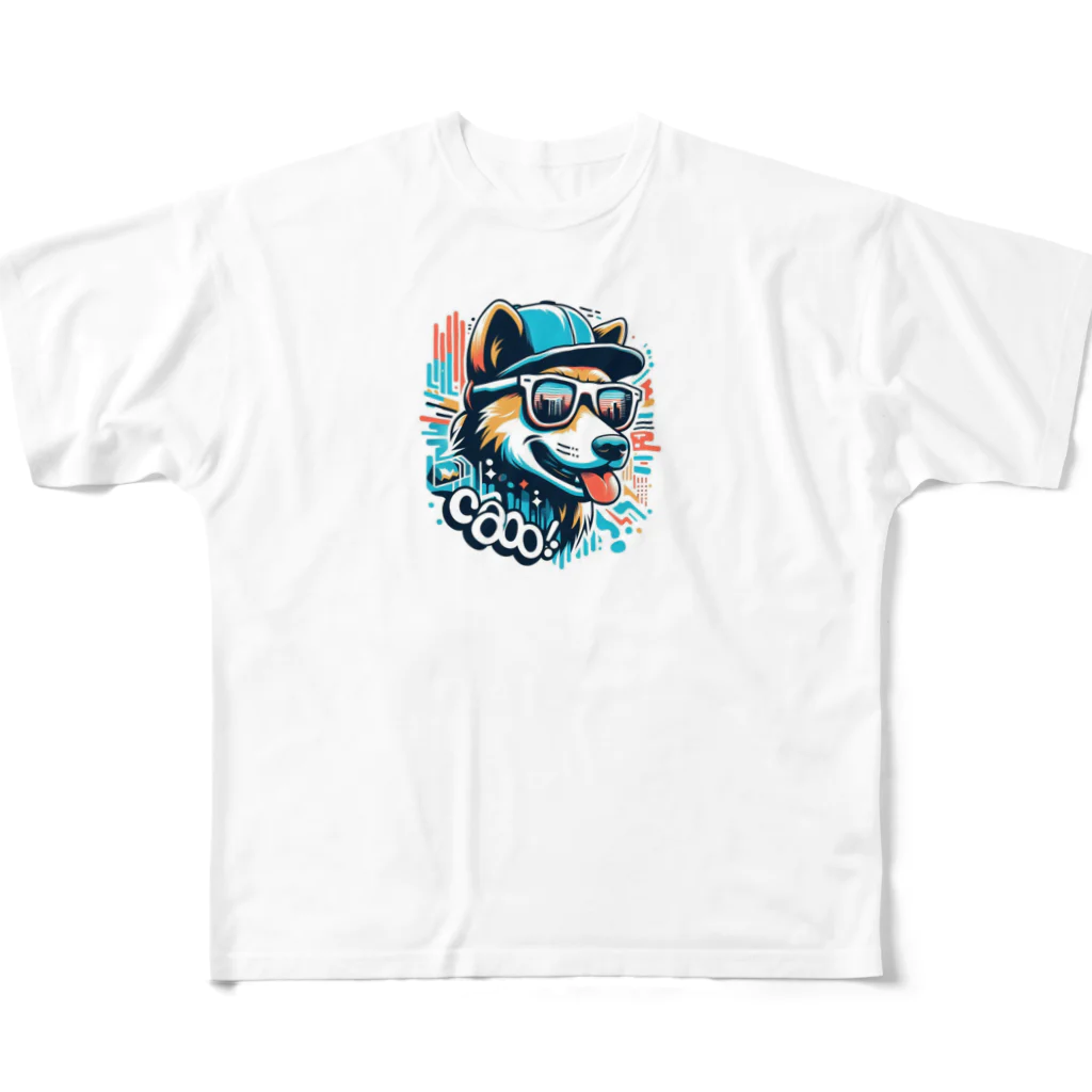 Design HarborのCool Dog All-Over Print T-Shirt