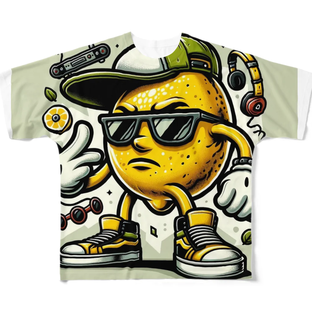 MonkeyGORILLAのワイルドレモン All-Over Print T-Shirt