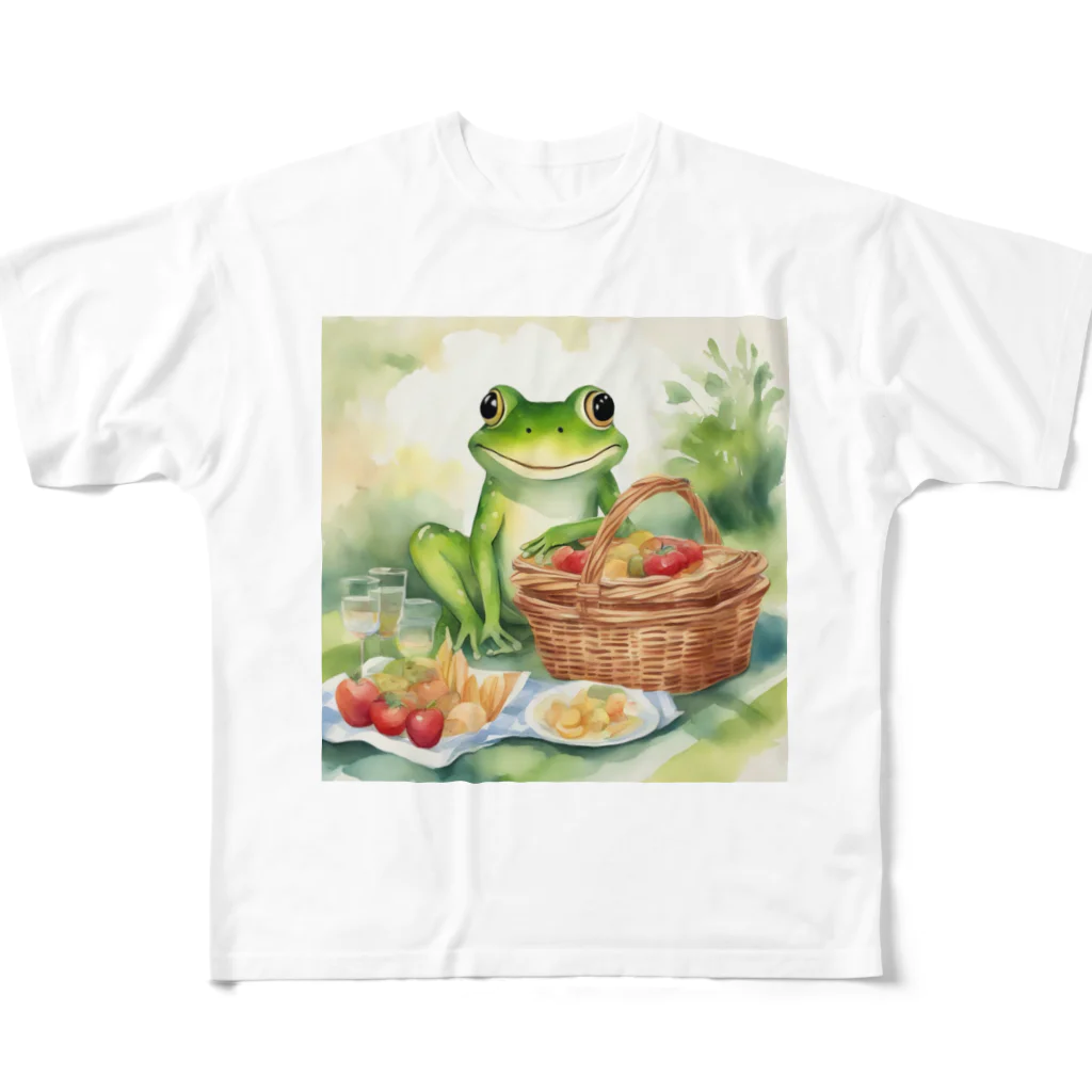 yuko_uのハピケロ〜ピクニック All-Over Print T-Shirt