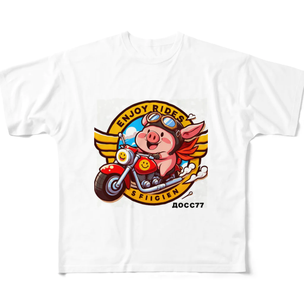 DOSS77のサーシャの冒険ニ フルグラフィックTシャツ