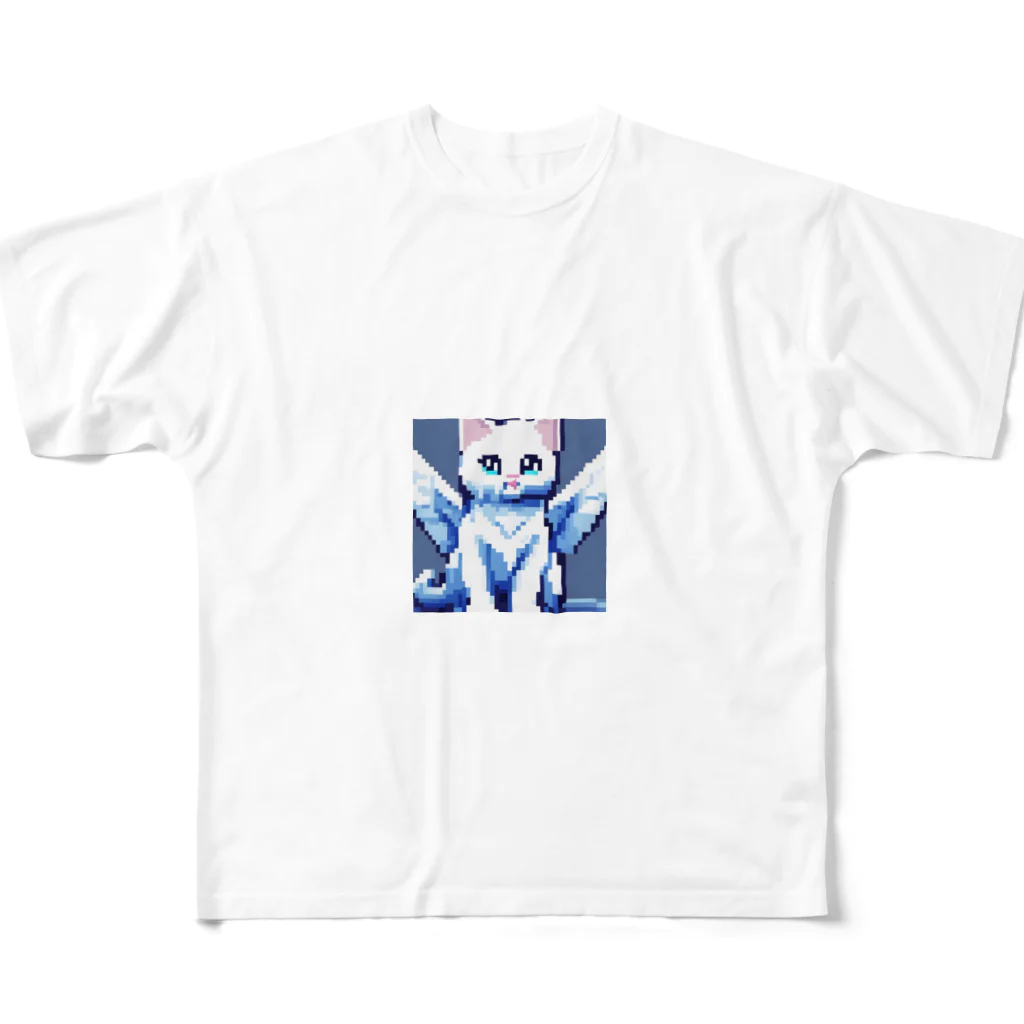 青空地域猫集会《遊》の多分助けてくれるタイプの猫 All-Over Print T-Shirt