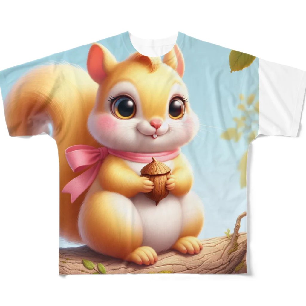 117hibikiのリス🐿 フルグラフィックTシャツ