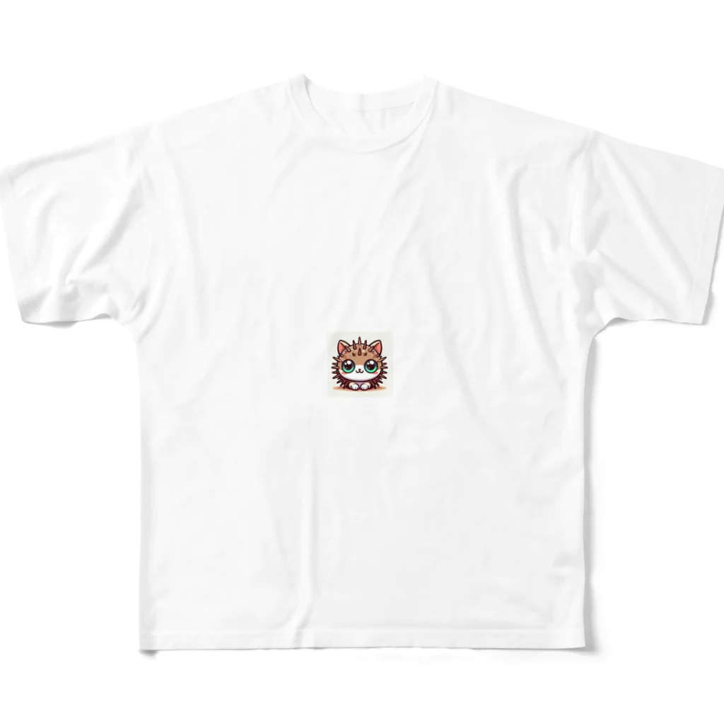 Hiro.Nozのトゲトゲねっこ フルグラフィックTシャツ