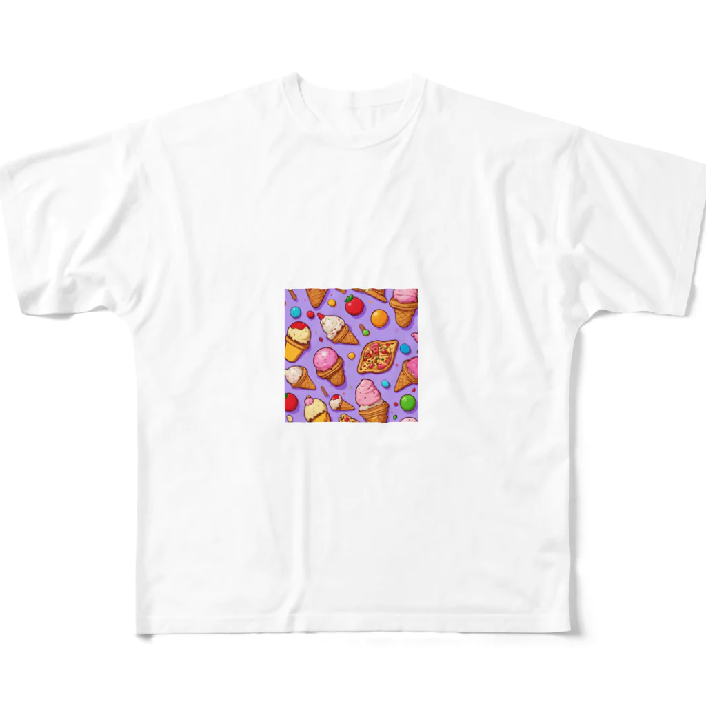 yu_yu_のお菓子大好き All-Over Print T-Shirt