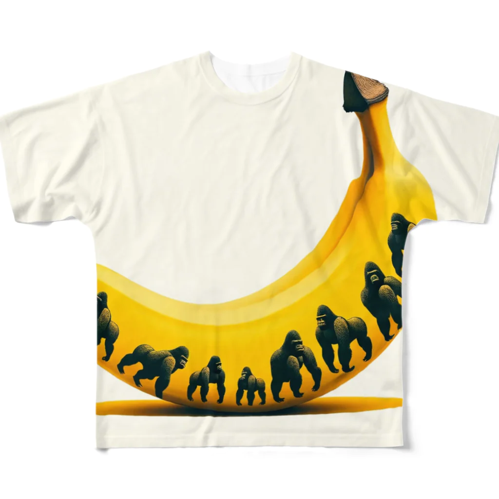 ゴリラショップのThe Mighty Gorilla Sugar Spots フルグラフィックTシャツ