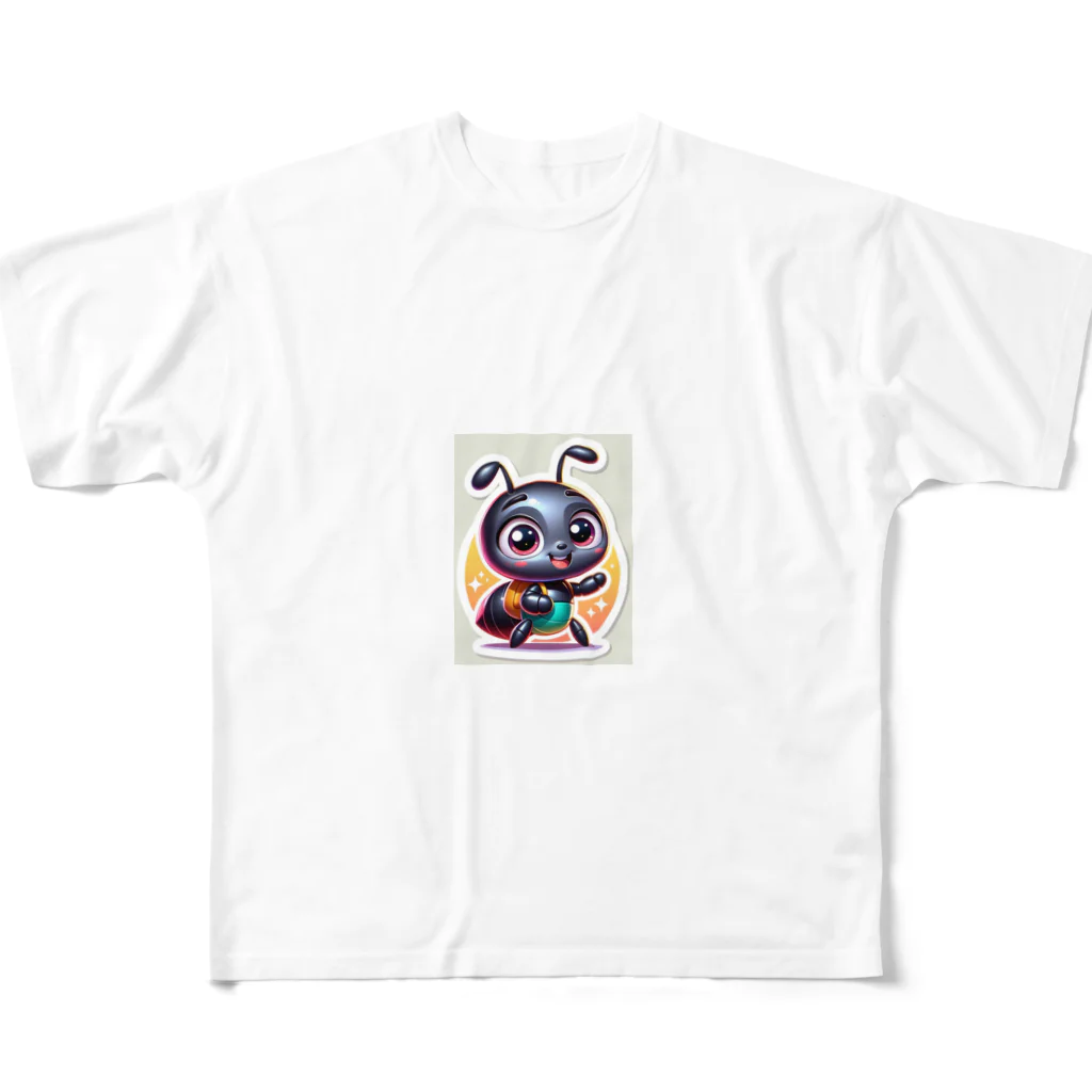 Tの店の小さなアリが元気にあいさつ All-Over Print T-Shirt