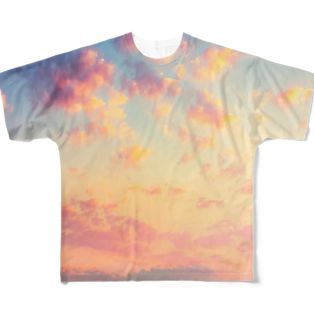 orange_honeyの夕焼け13 All-Over Print T-Shirt