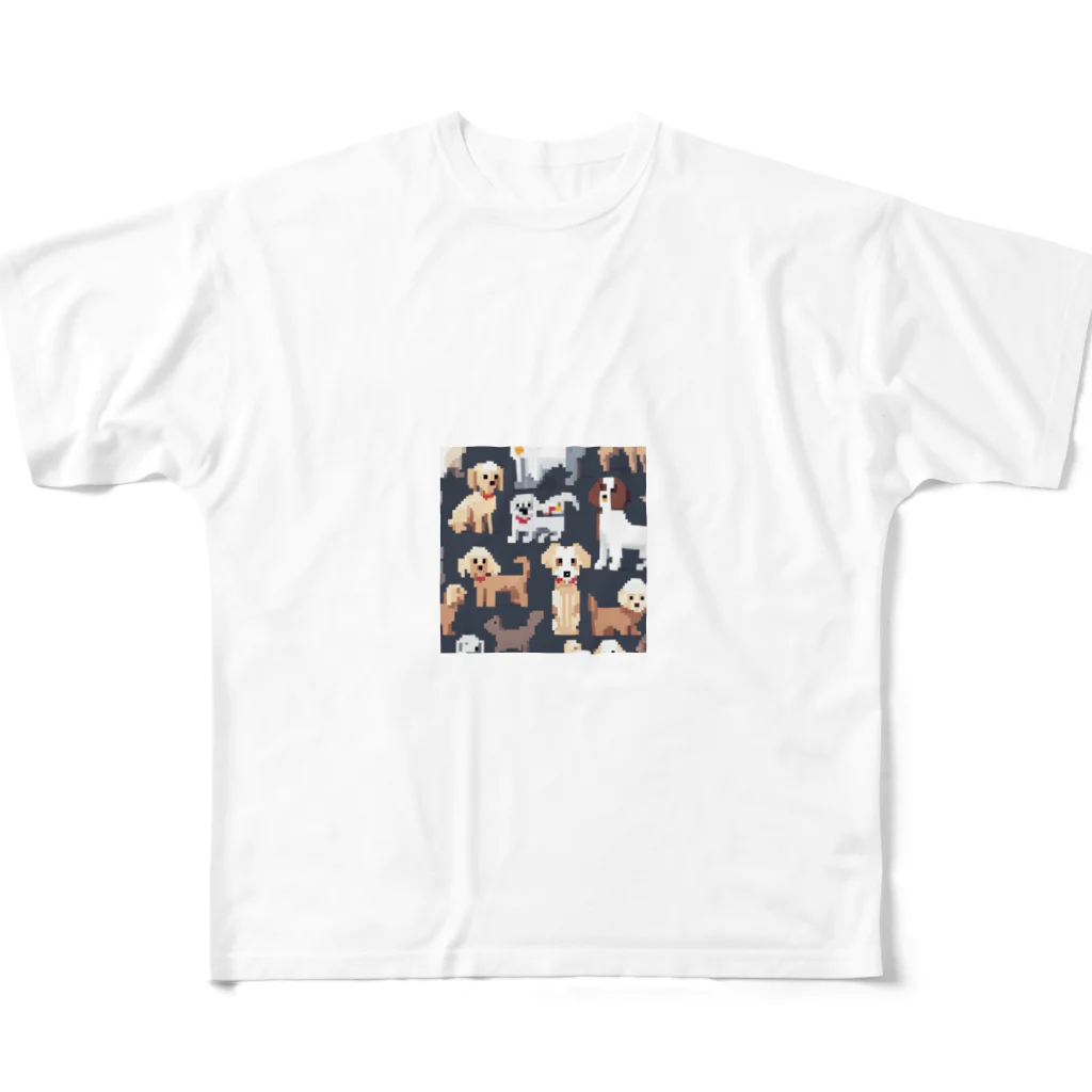 taka_nirvanaの仲良しマルチーズ All-Over Print T-Shirt