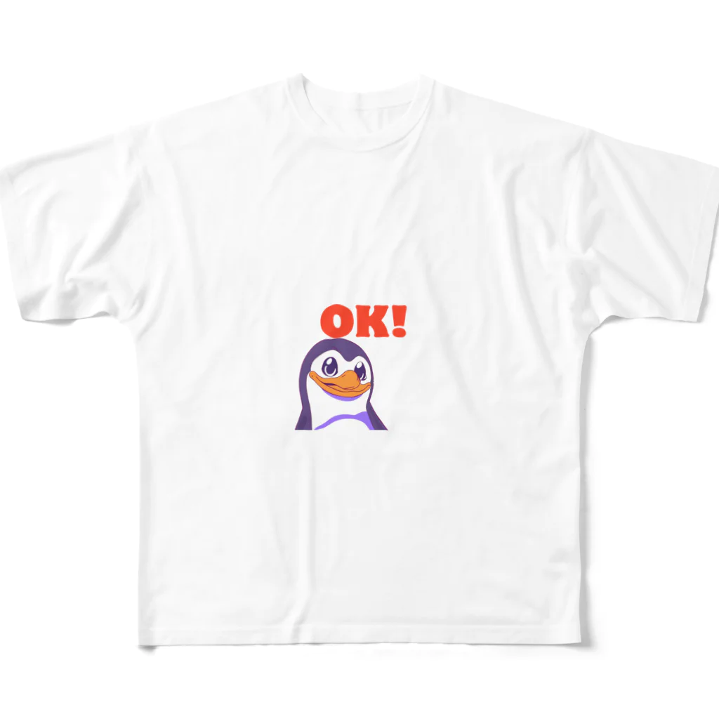 JM8のOKペンギン All-Over Print T-Shirt