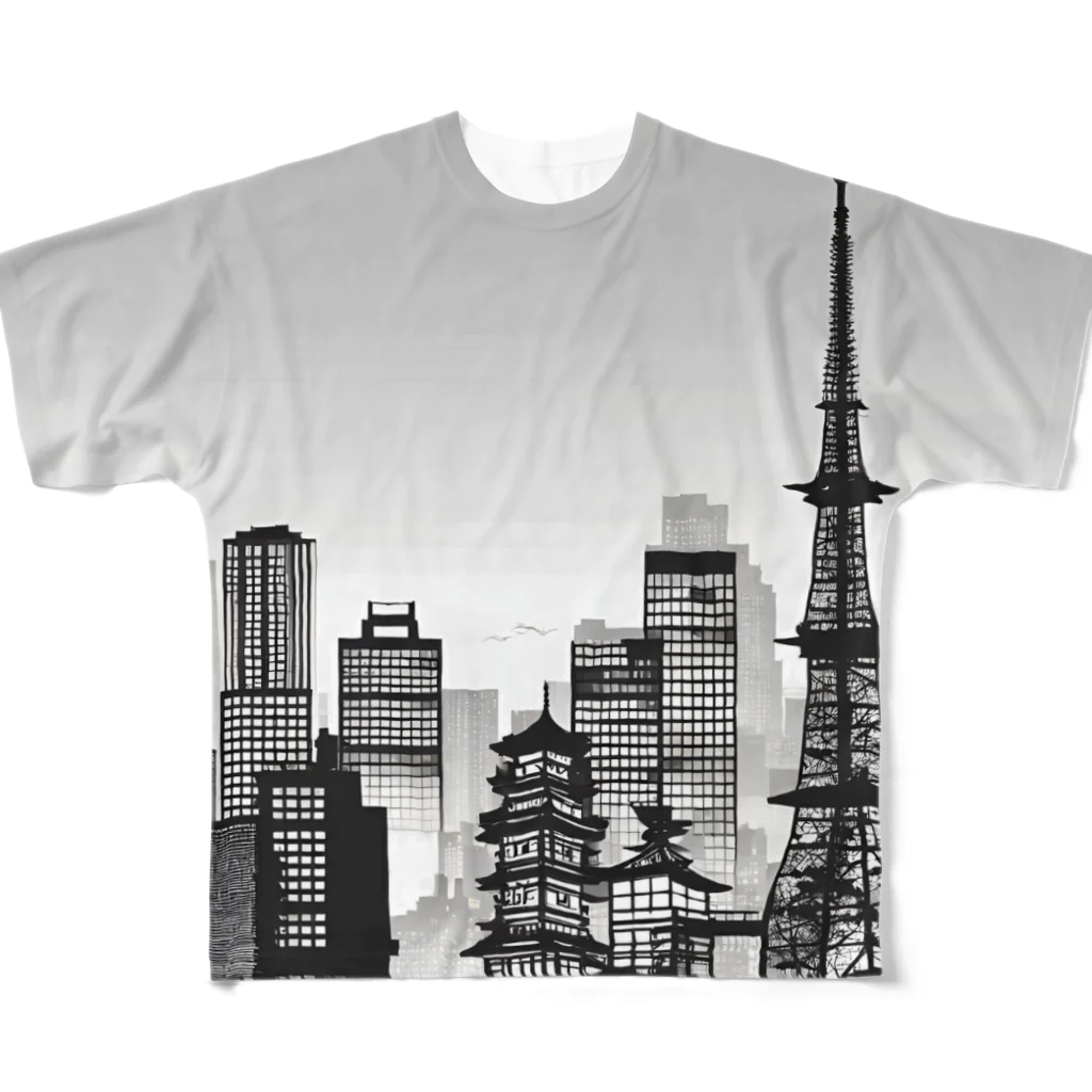 VestirsiのStreets of Japan All-Over Print T-Shirt