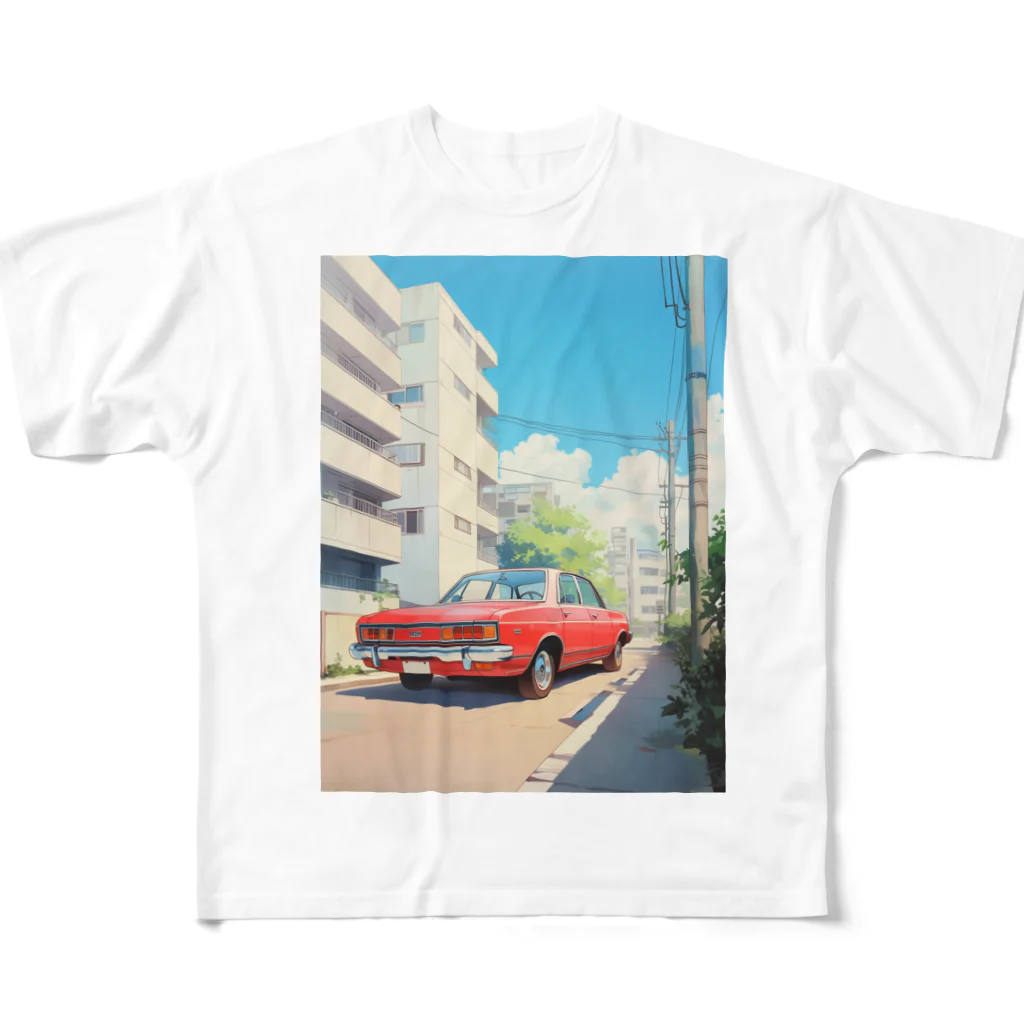 AQUAMETAVERSEのスーパーカー フルグラフィックTシャツ