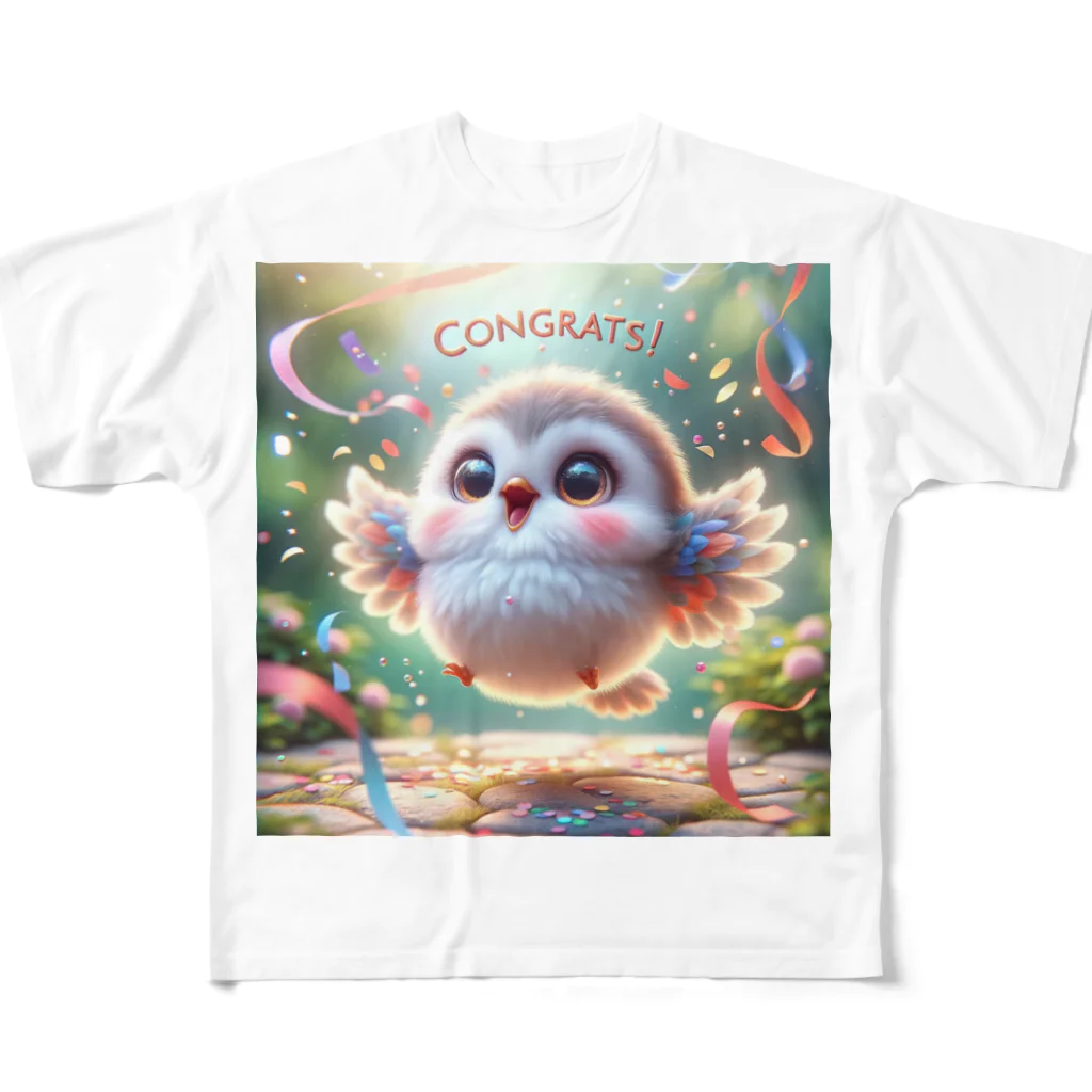 mimikkyu322のCngrats　Bird フルグラフィックTシャツ