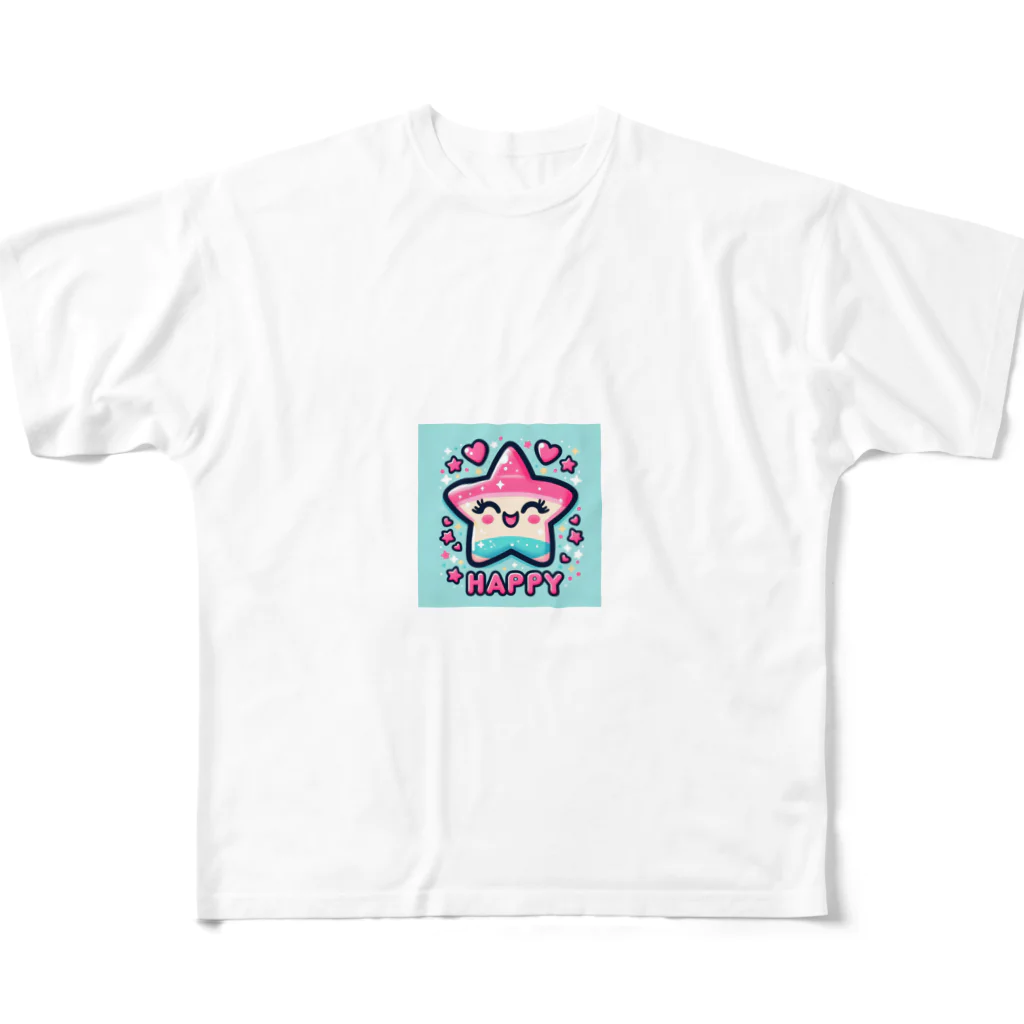 メアリーの星空とLINEスタンプ風デザインが絶妙 All-Over Print T-Shirt