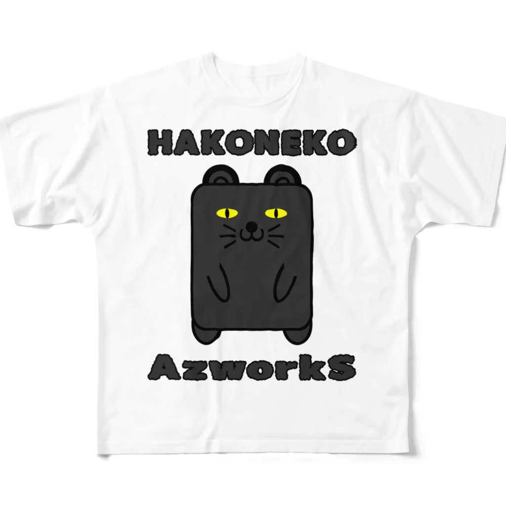 Ａ’ｚｗｏｒｋＳのハコネコ（黒） All-Over Print T-Shirt