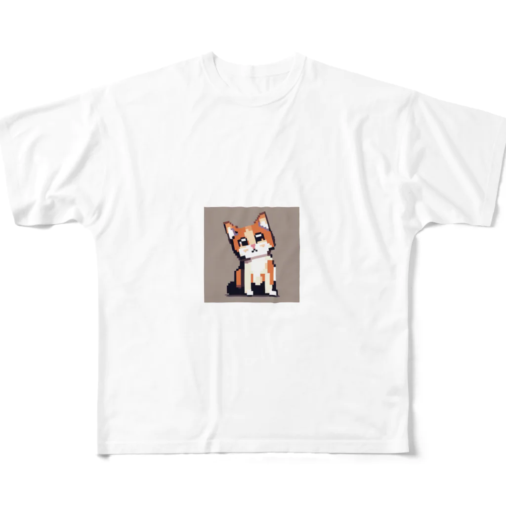 gi04054のかしげねこ フルグラフィックTシャツ