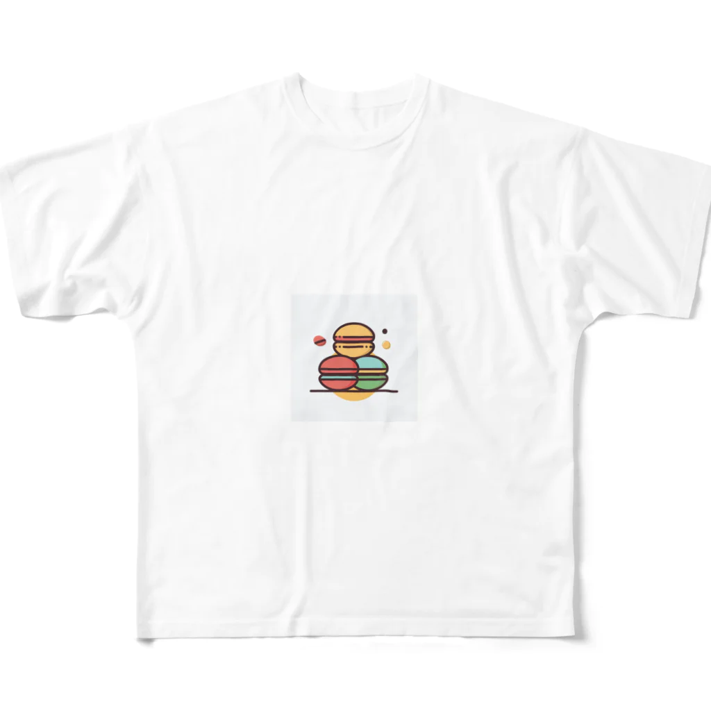 ハチ-8のマカロン　カラフル All-Over Print T-Shirt