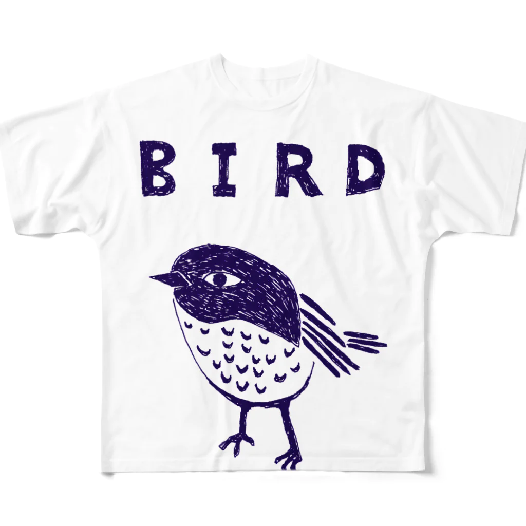 NIKORASU GOのトリマニア専用デザイン「BIRD」（Tシャツ・パーカー・グッズ・ETC） フルグラフィックTシャツ