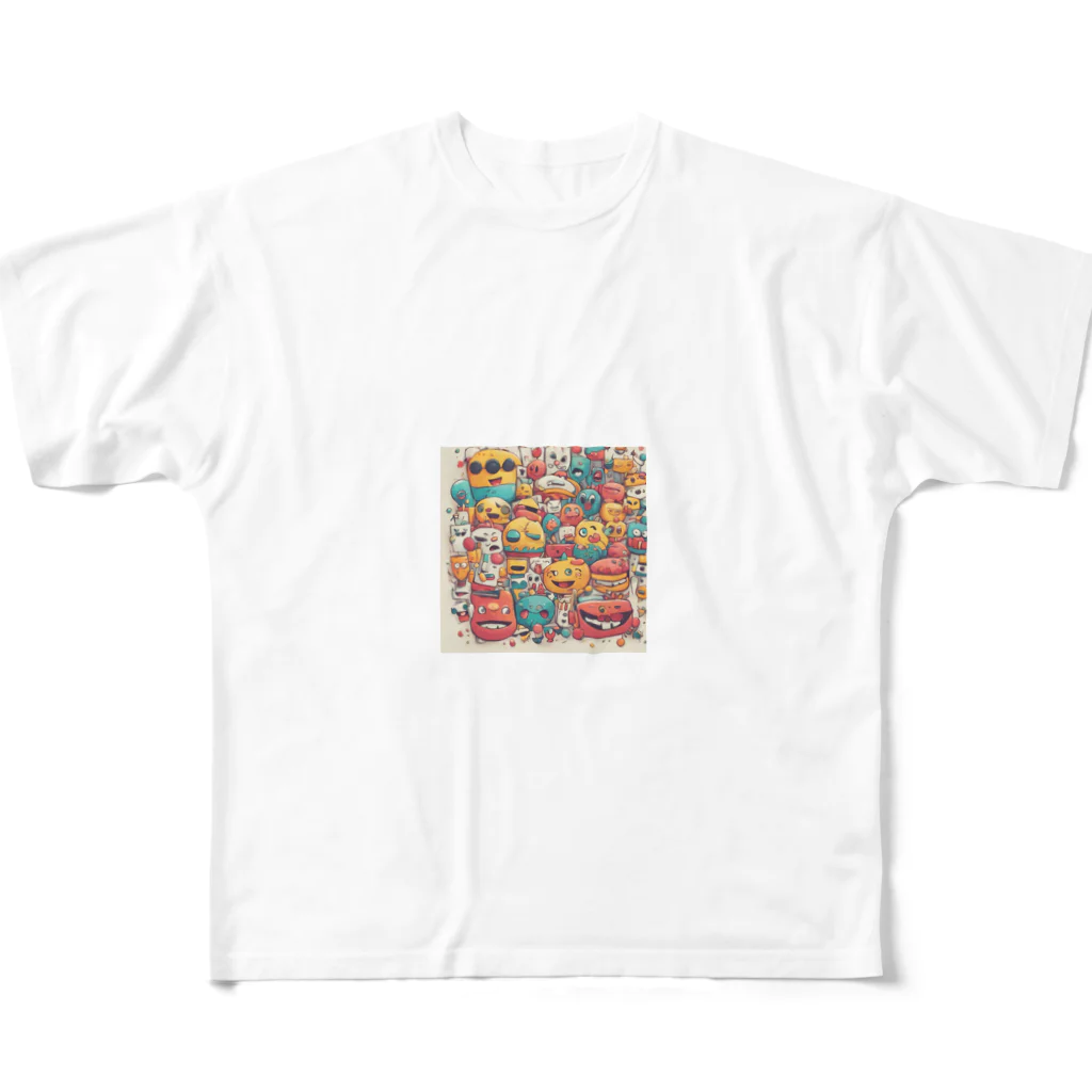 neokotaのハッピー All-Over Print T-Shirt