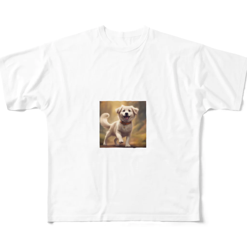 h_n_k_kの可愛い小型犬 All-Over Print T-Shirt