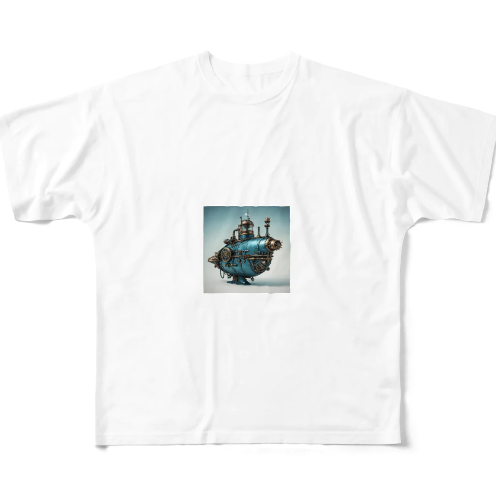 kitolonのスチームパンク潜水艦７ フルグラフィックTシャツ