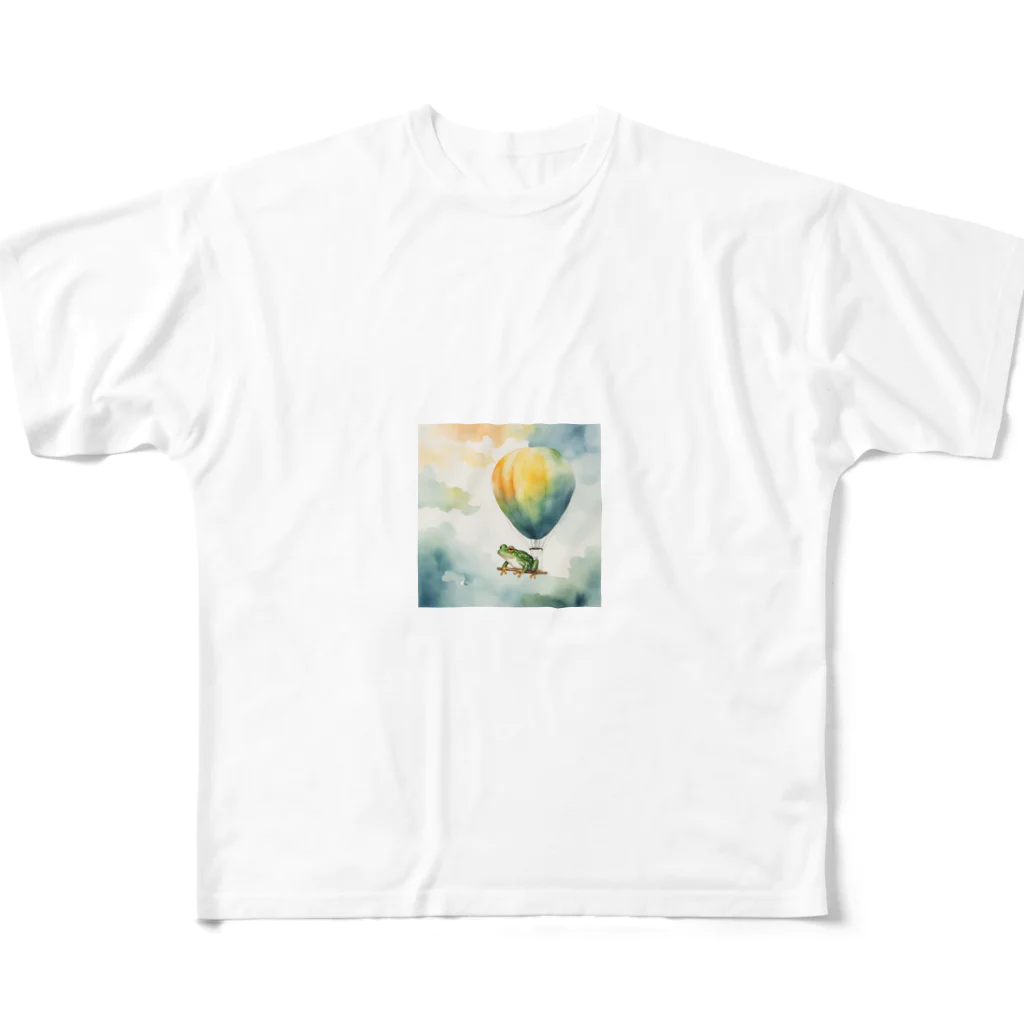 Oimo_shanの旅するカエルさん All-Over Print T-Shirt