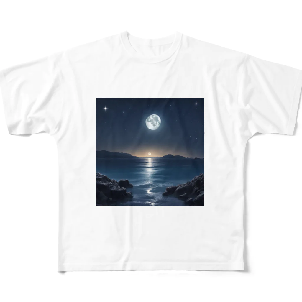 ウェブエンパイアのSea of Fantasia(海洋の幻想） All-Over Print T-Shirt