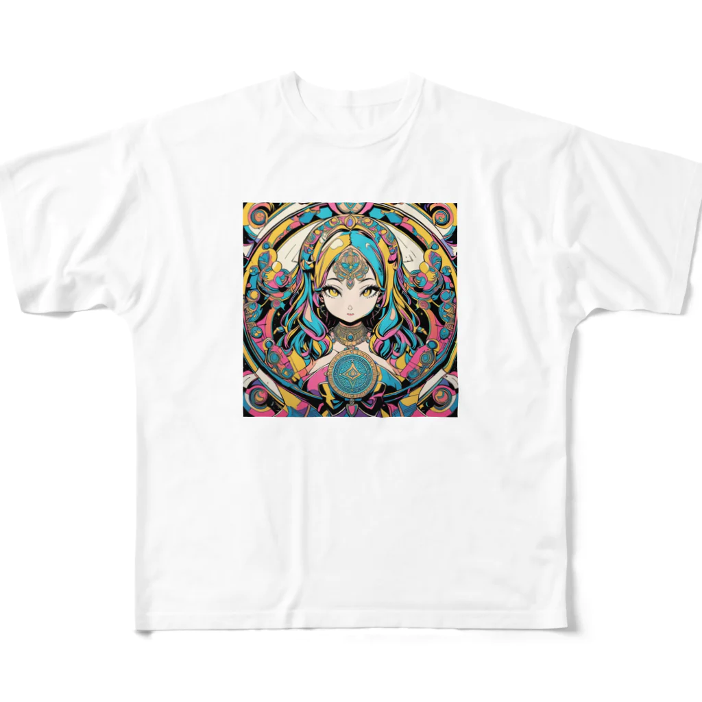 カピパーラ🐻のあなたの幸運を祈る女神♪ All-Over Print T-Shirt