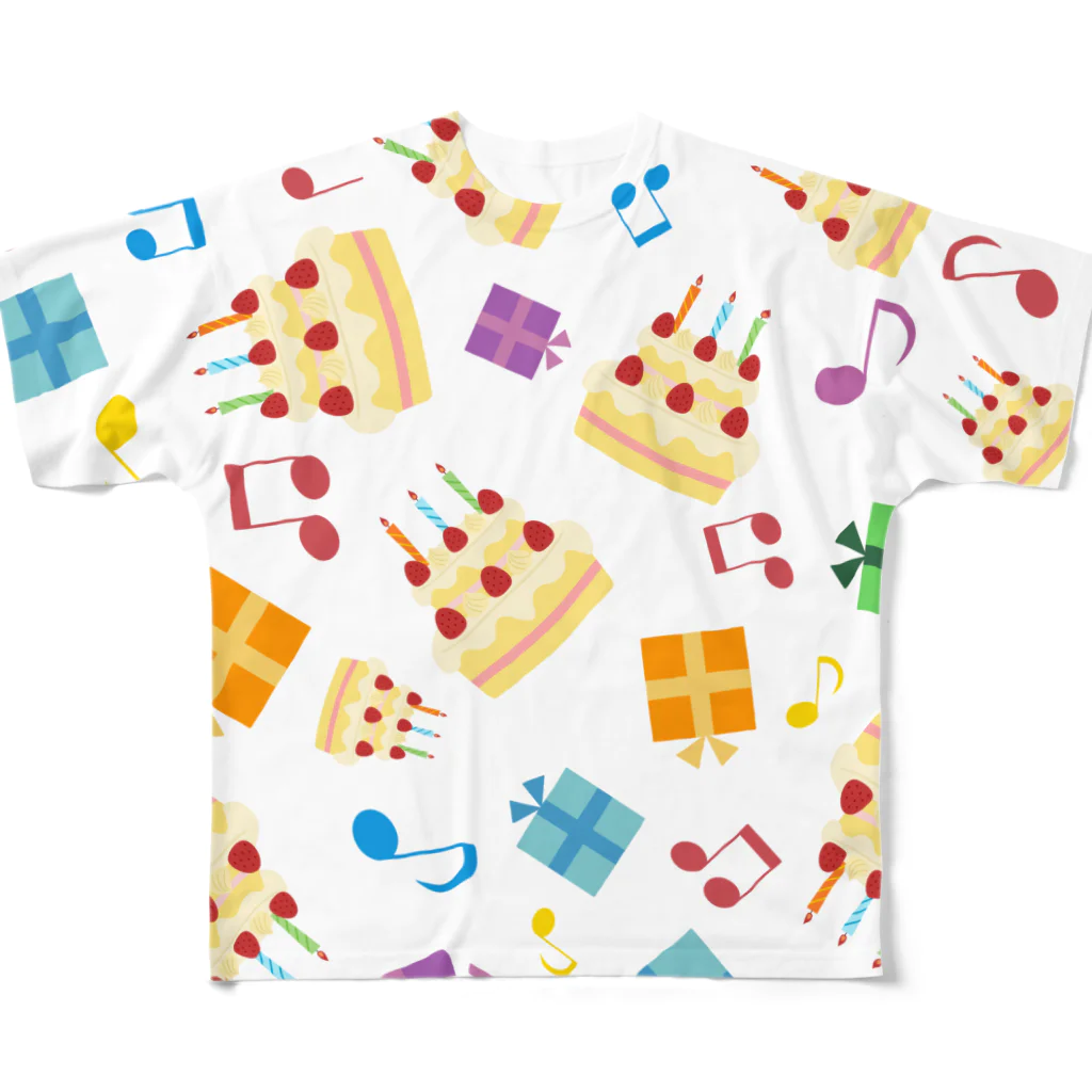 つきしょっぷのおたんじょうび All-Over Print T-Shirt