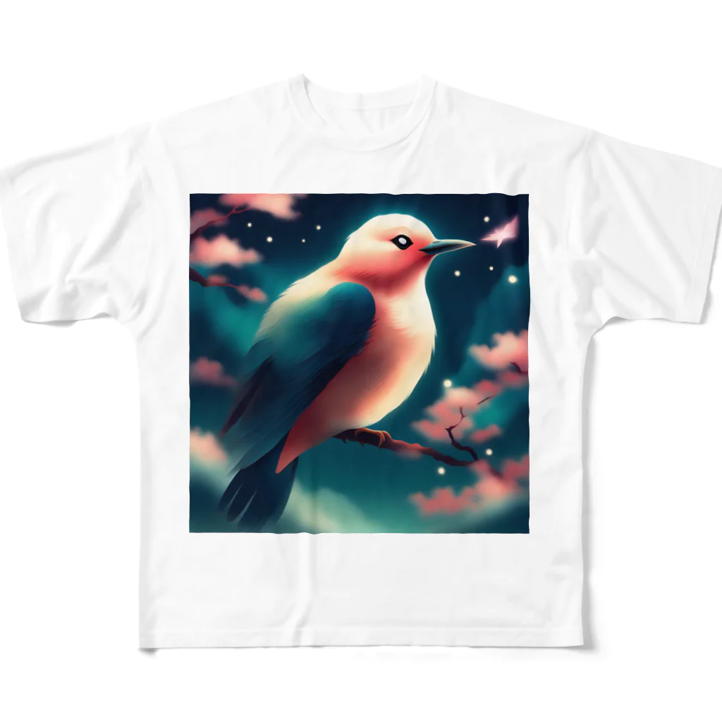 yatyohyakkeiの相思鳥 All-Over Print T-Shirt