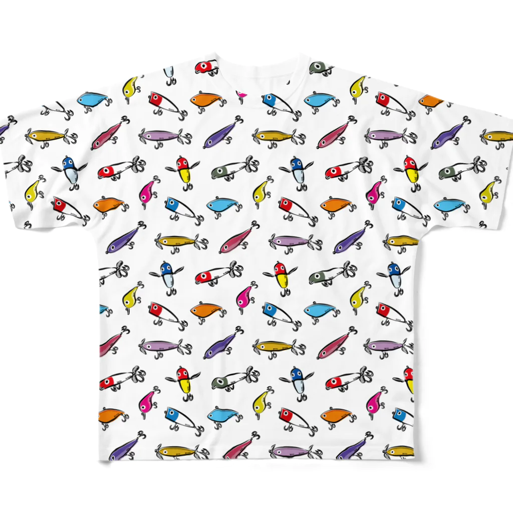 ワカボンドのルアーコレクション All-Over Print T-Shirt