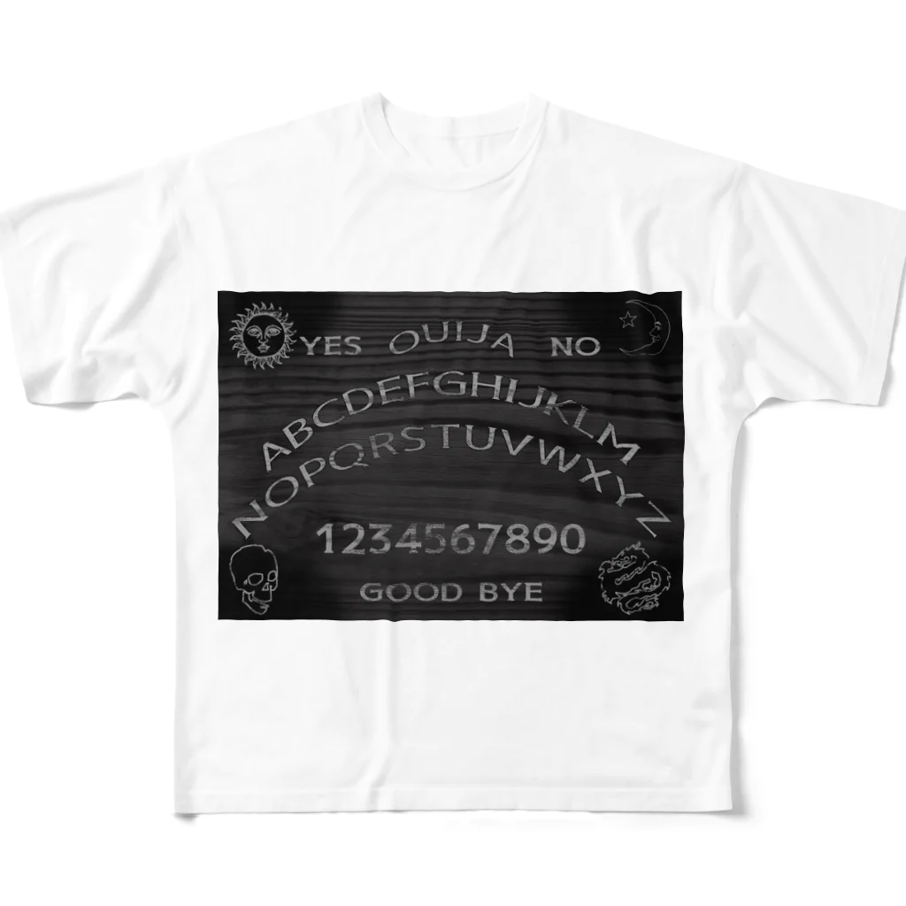 Ａ’ｚｗｏｒｋＳのBLACK OUIJA BOARD All-Over Print T-Shirt