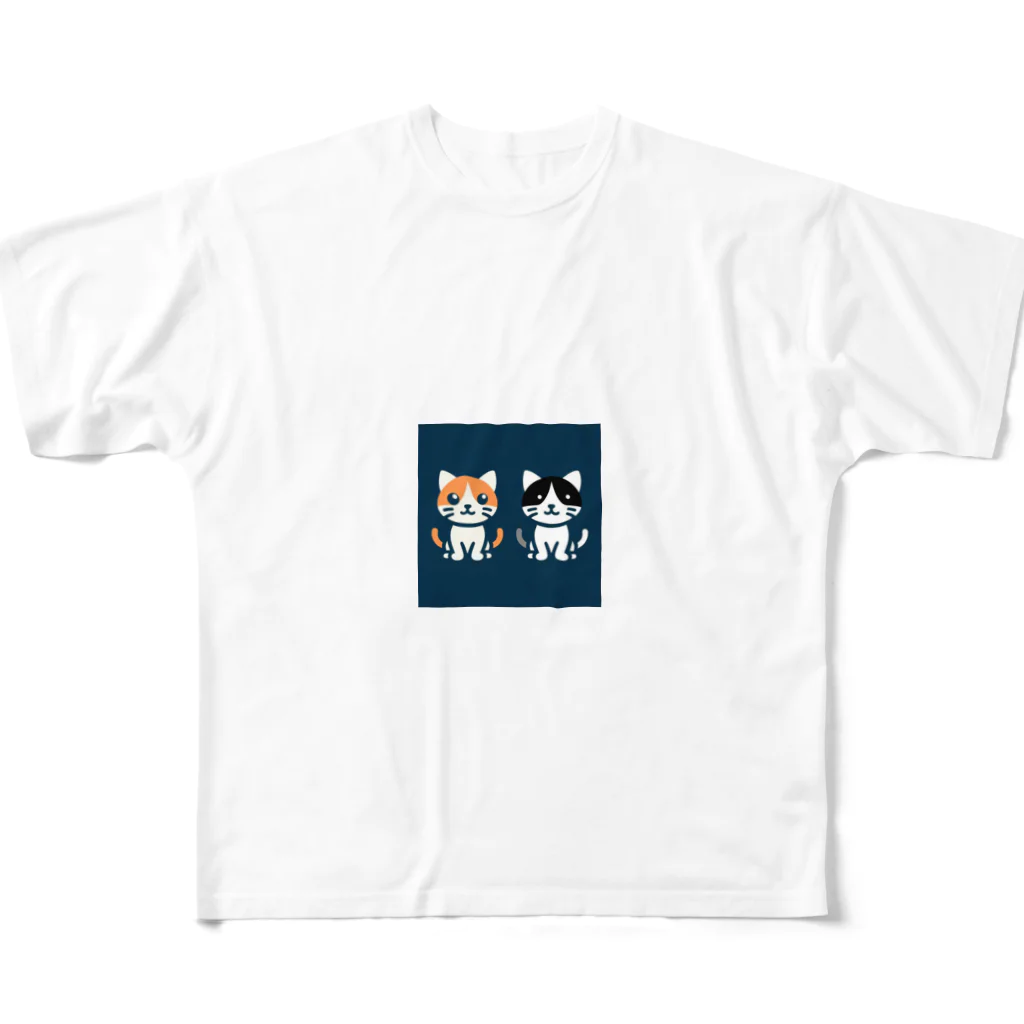 yooosukeeの狛猫 フルグラフィックTシャツ