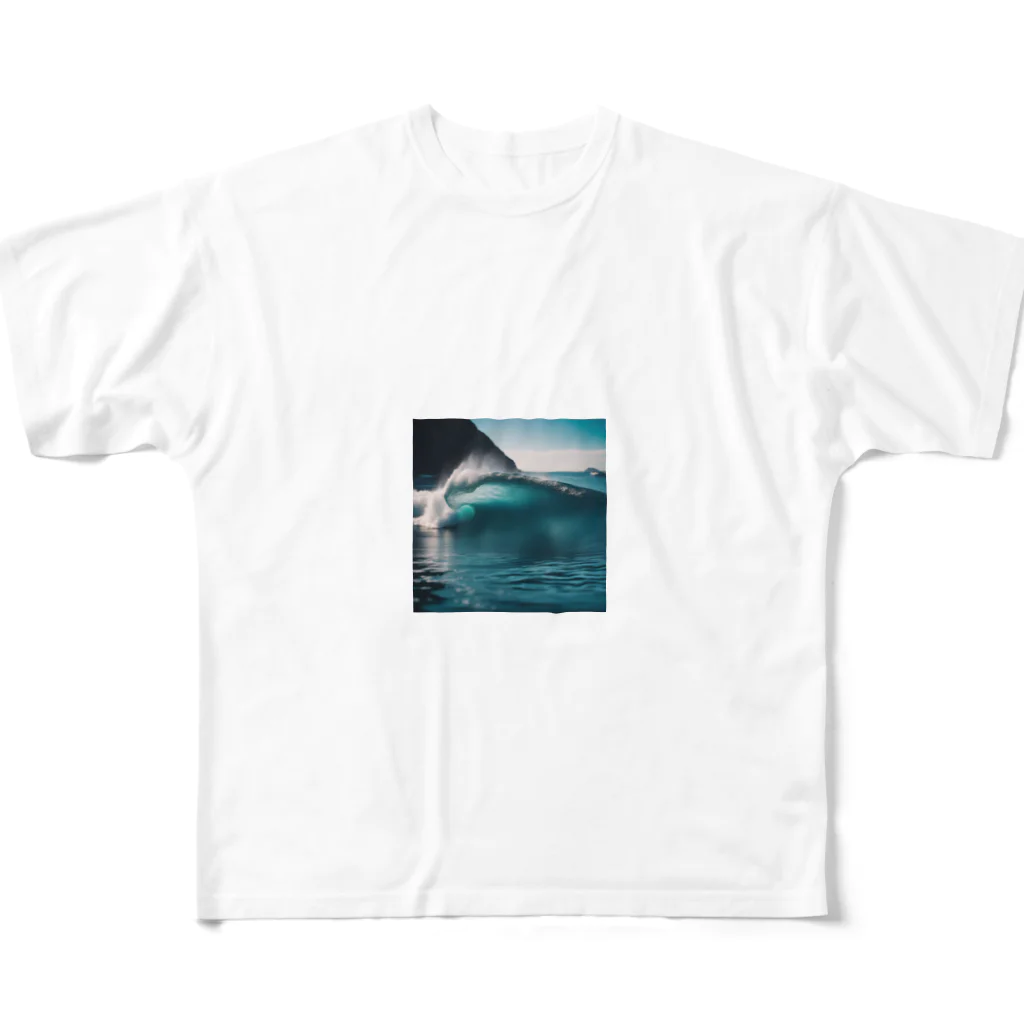 EddieのWAVES All-Over Print T-Shirt