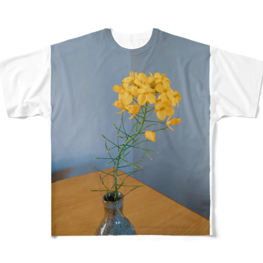 イエローローズのほっくり菜の花 All-Over Print T-Shirt