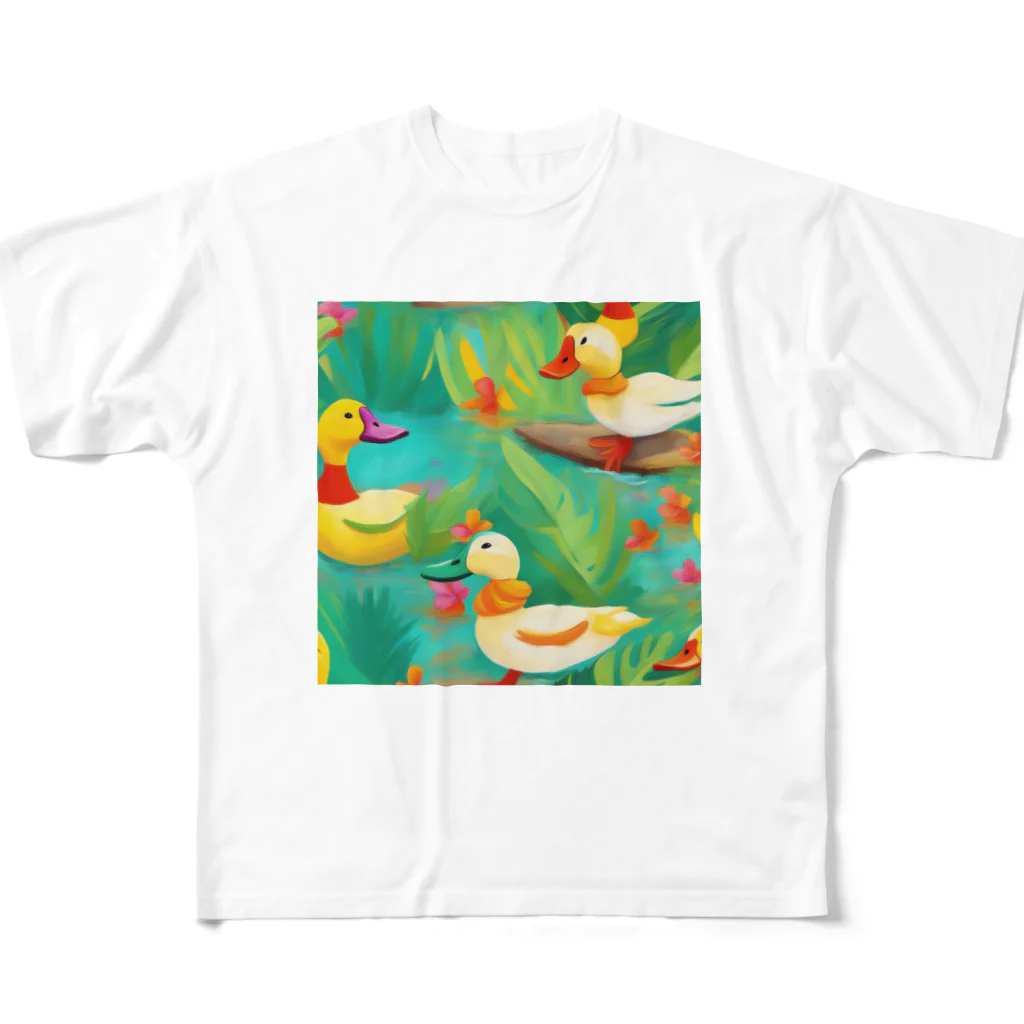 ALICE  BELLのサンシャインアヒル All-Over Print T-Shirt