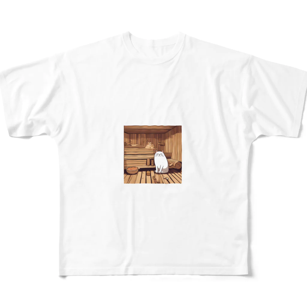 yosshiyyのぶさかわ猫 All-Over Print T-Shirt