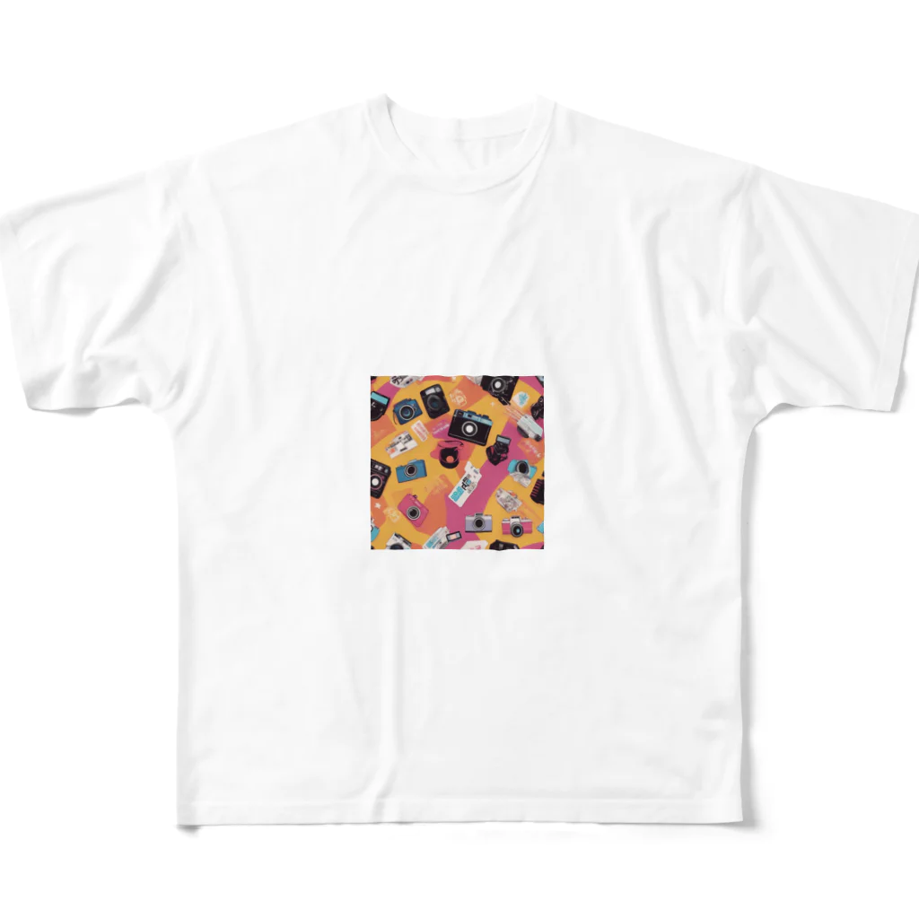 ビビッドストアの韓国スタイル✨ All-Over Print T-Shirt