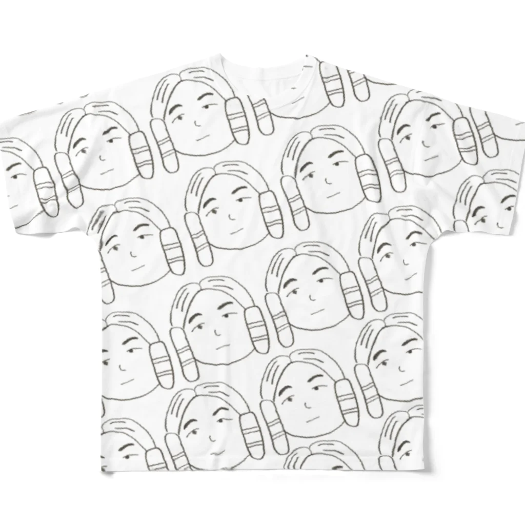 がらぱごす神社のけらいくん All-Over Print T-Shirt