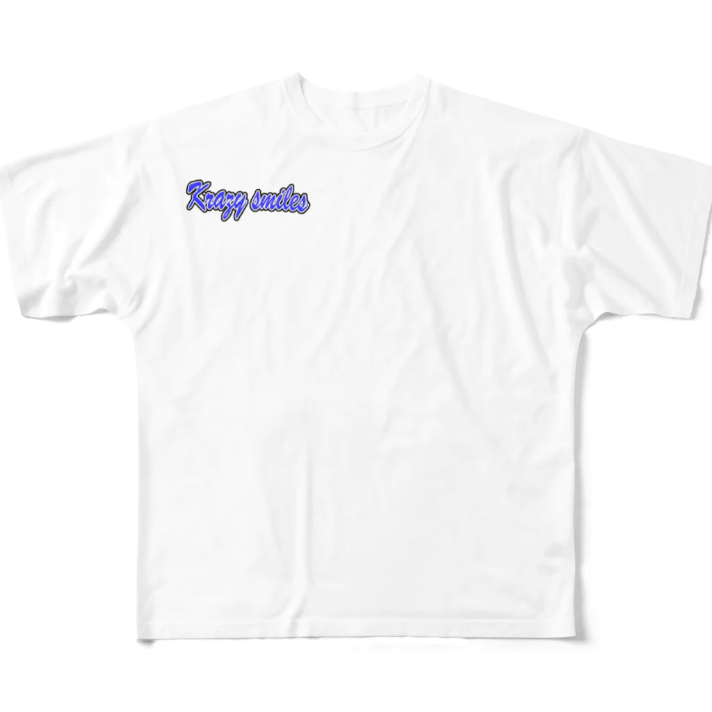 クレイジースマイルズ（公式）のクレスマロゴ青グッズ All-Over Print T-Shirt