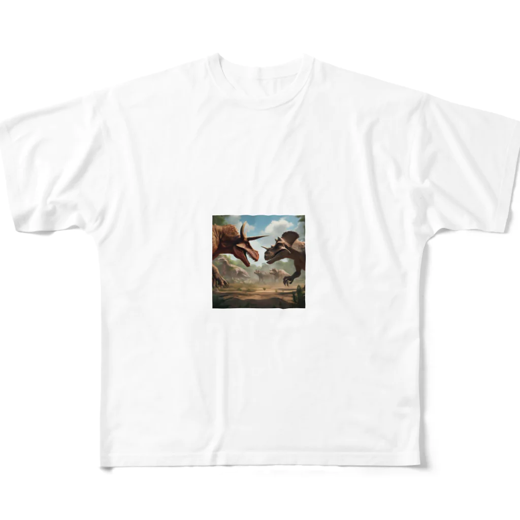 てぃっちゃんの恐竜　 All-Over Print T-Shirt