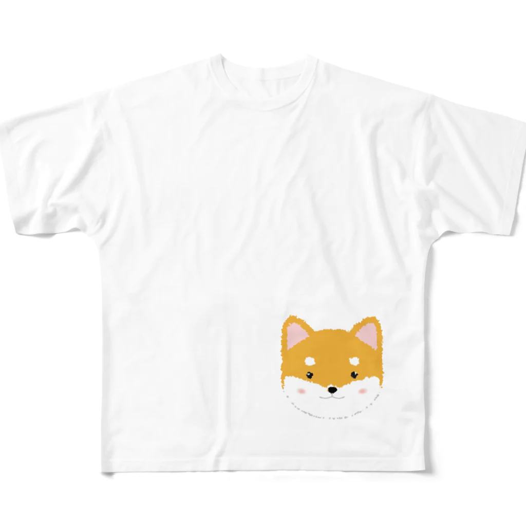 hoop0006の柴犬 All-Over Print T-Shirt