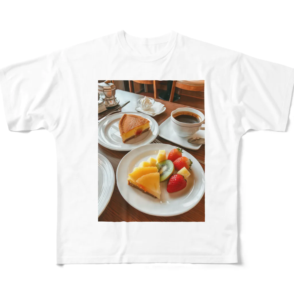 AQUAMETAVERSEのティータイム アメジスト 2846 フルグラフィックTシャツ